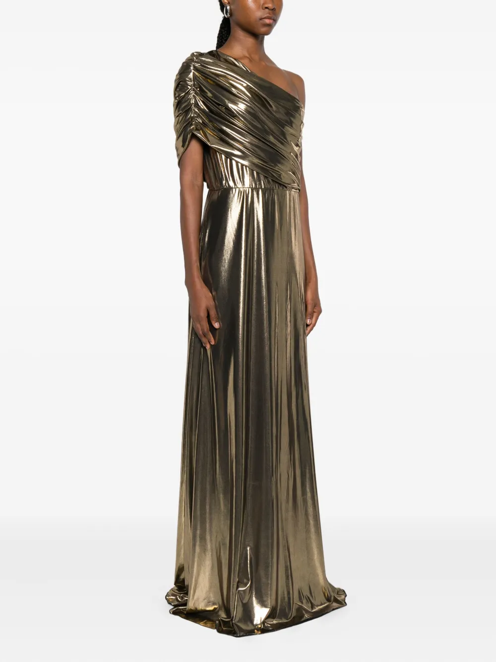 Giambattista Valli Asymmetrische jurk Goud