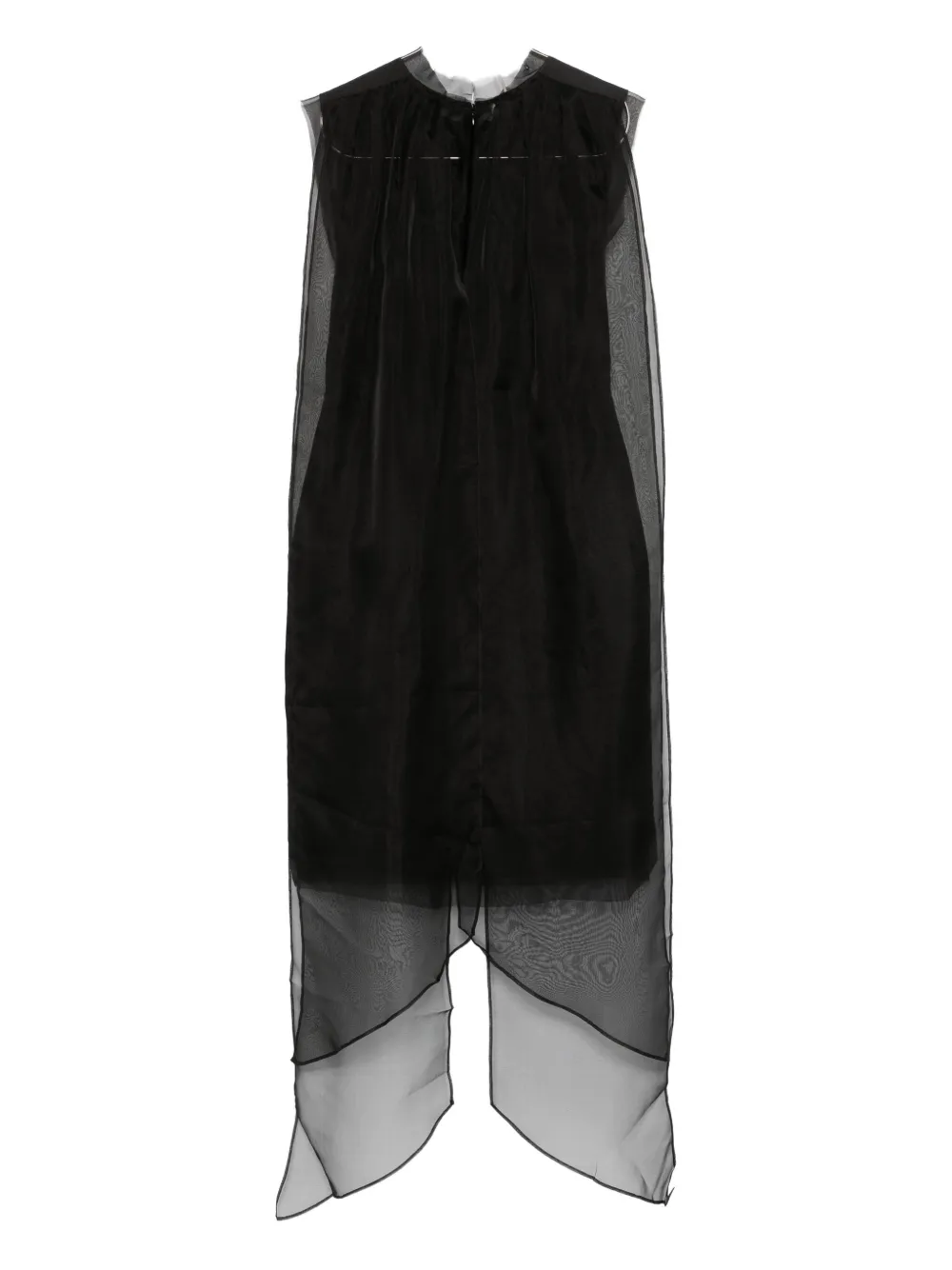 The Garment Vivaldi tulle-panel midi dress - Zwart
