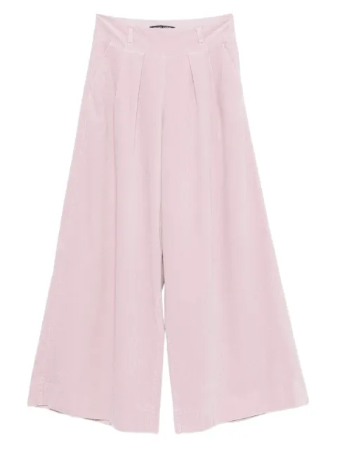 Hannes Roether pleated corduroy trousers