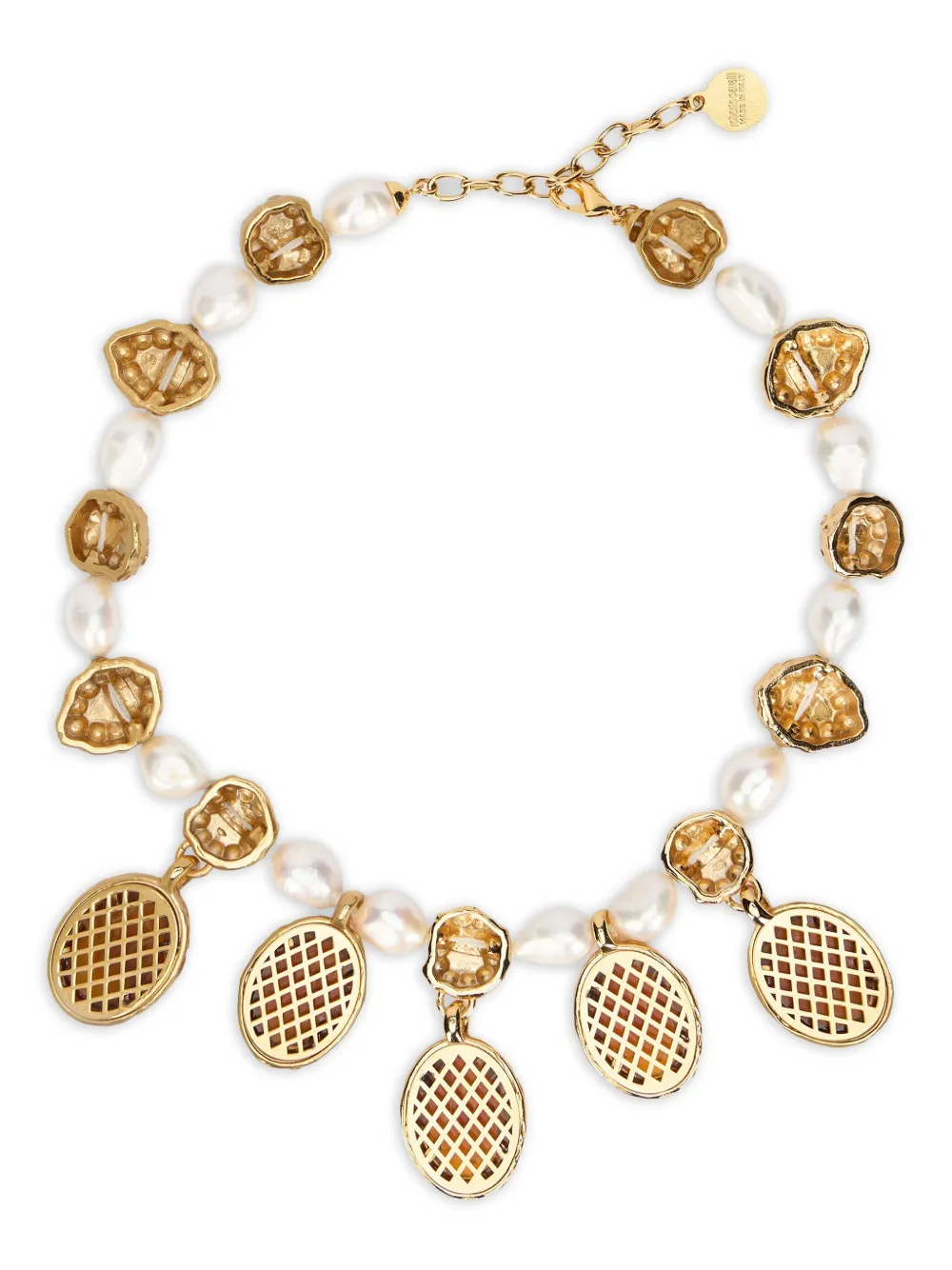  Roberto Cavalli Collar Con Efecto De Topacio - Dorado 