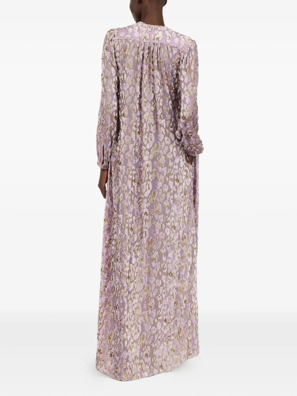 Roberto Cavalli Maxi-jurk met jaguarprint Roze