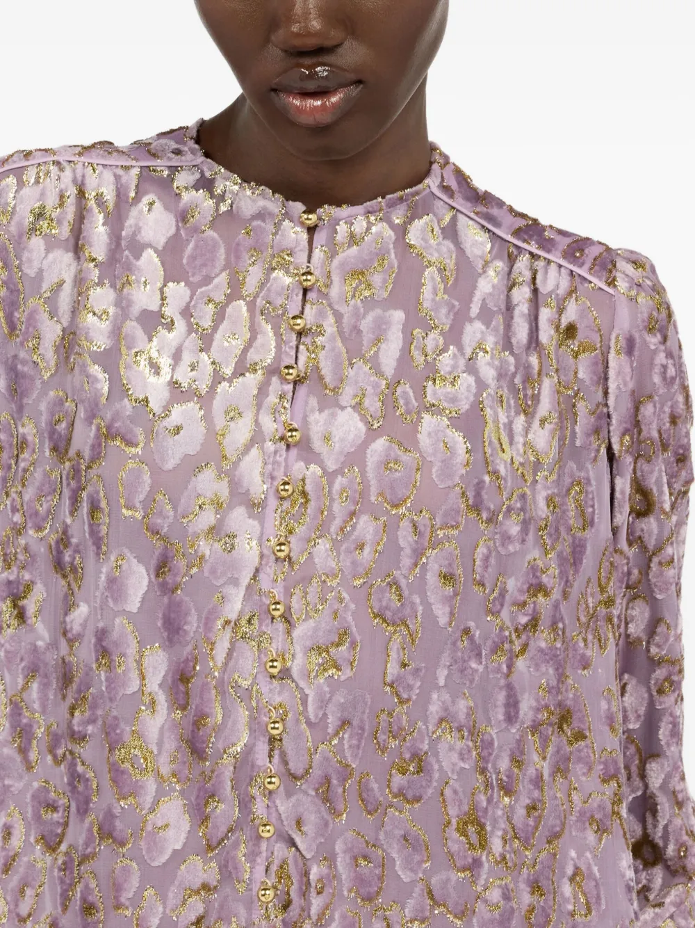 Roberto Cavalli Maxi-jurk met jaguarprint Roze