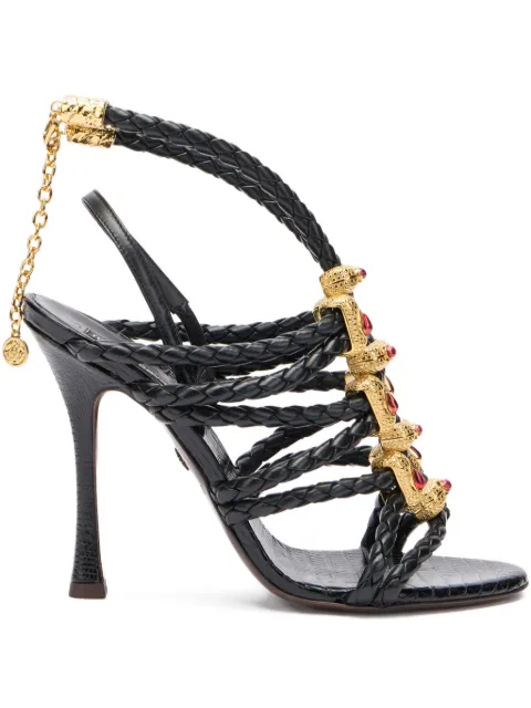 Roberto Cavalli sandalias con diseño trenzado