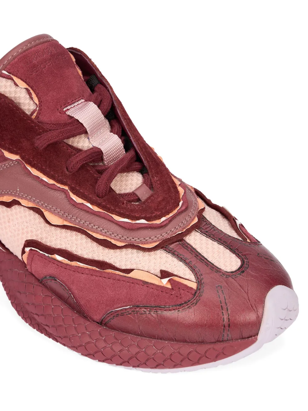 Roberto Cavalli Sneakers met colourblocking Rood