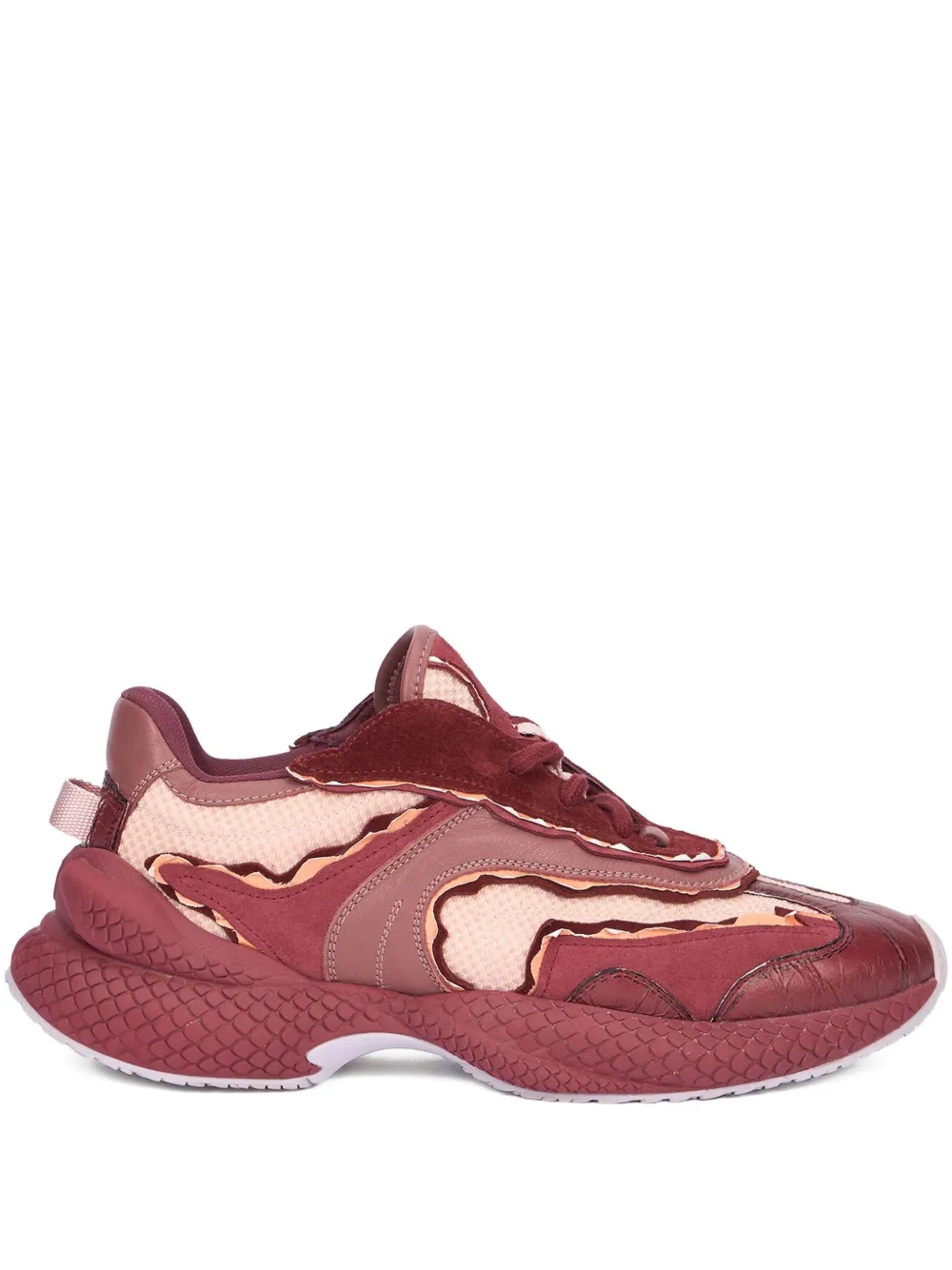 Roberto Cavalli tenis con paneles y diseño color block | rojo | Image 1