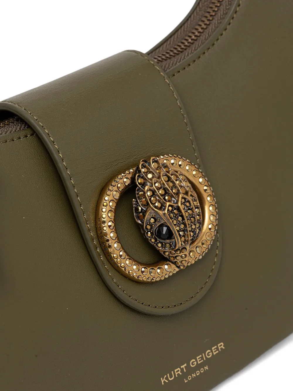 Kurt Geiger London Verfraaide boekentas met ketting Groen