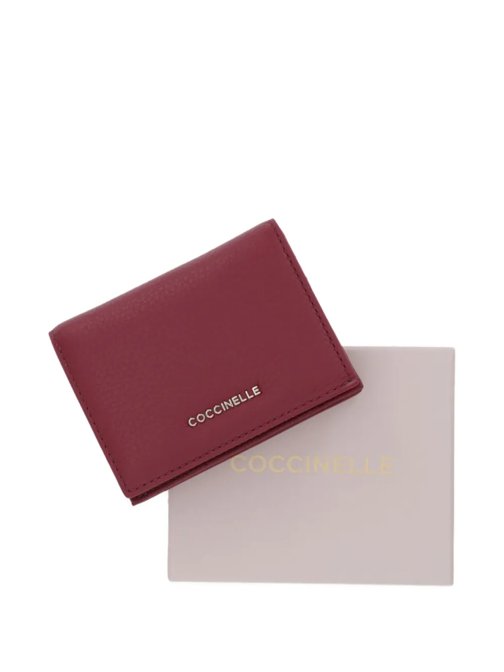 Coccinelle Portemonnee met logo Rood