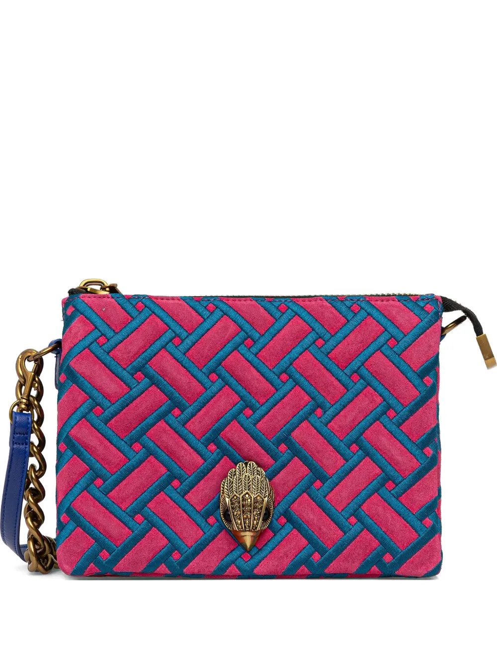Kurt Geiger Eagle Head-embellishment Cross Body Bag In Pink