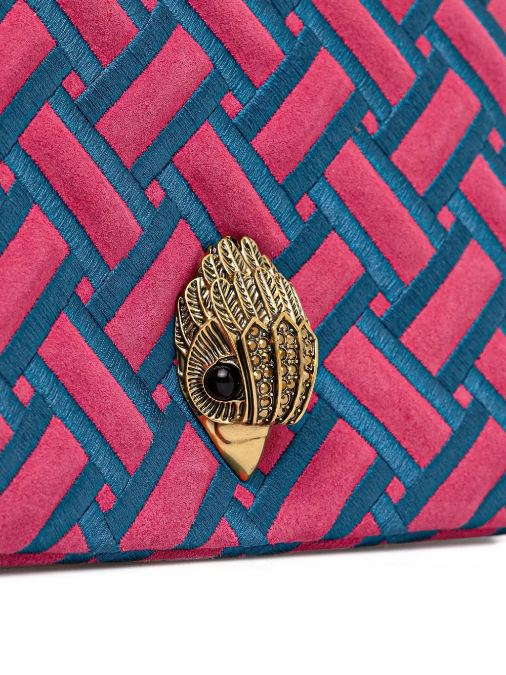 Kurt Geiger Eagle Head-embellishment Cross Body Bag In Pink
