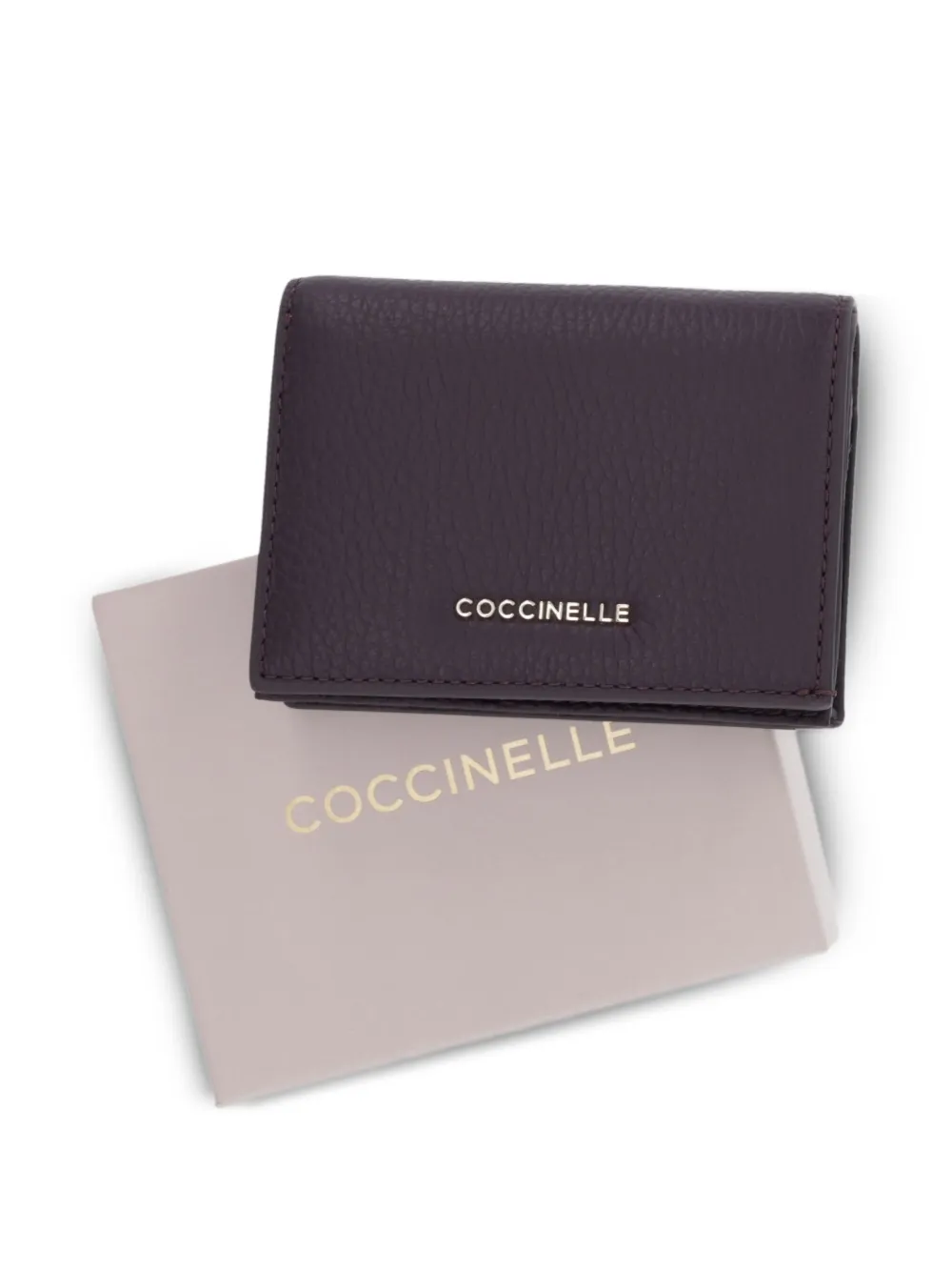 Coccinelle Portemonnee met logo Paars