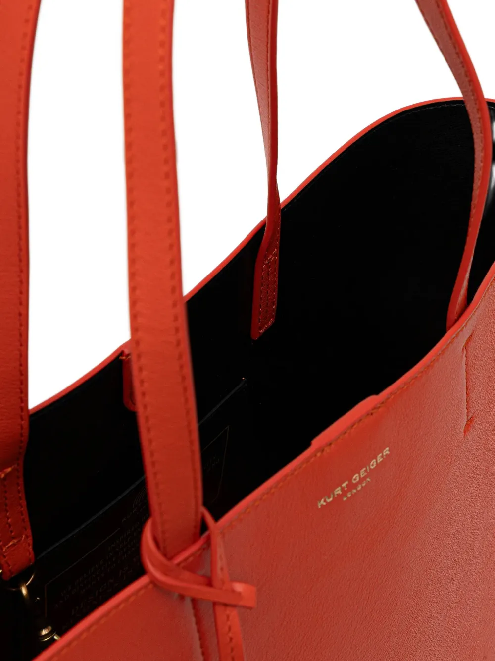 Kurt Geiger Chelsea Shopper Charm Tote Bag In Orange