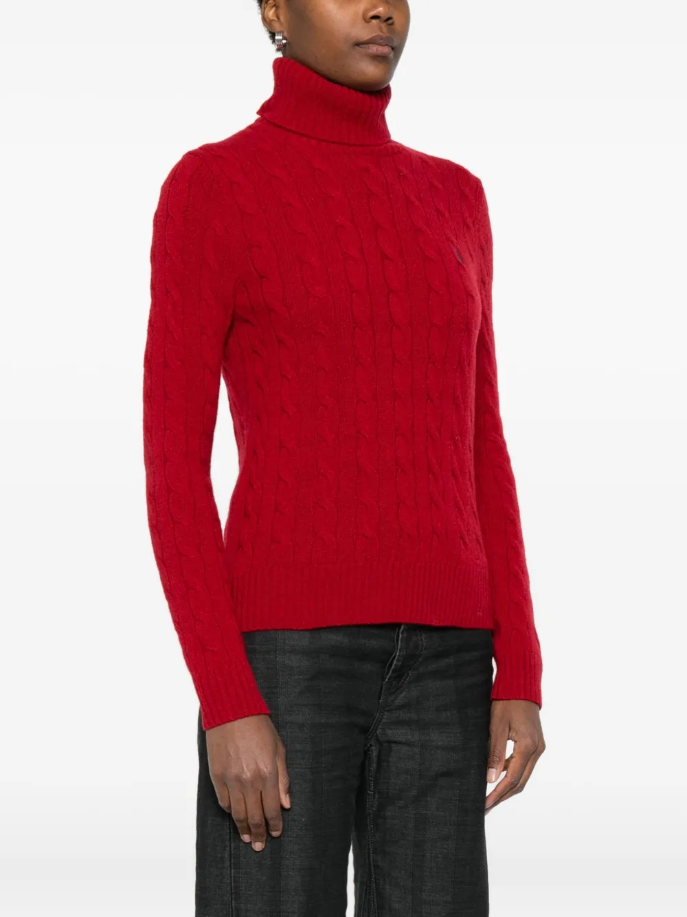 Polo Ralph Lauren Red Wool Blend Sweater In Red