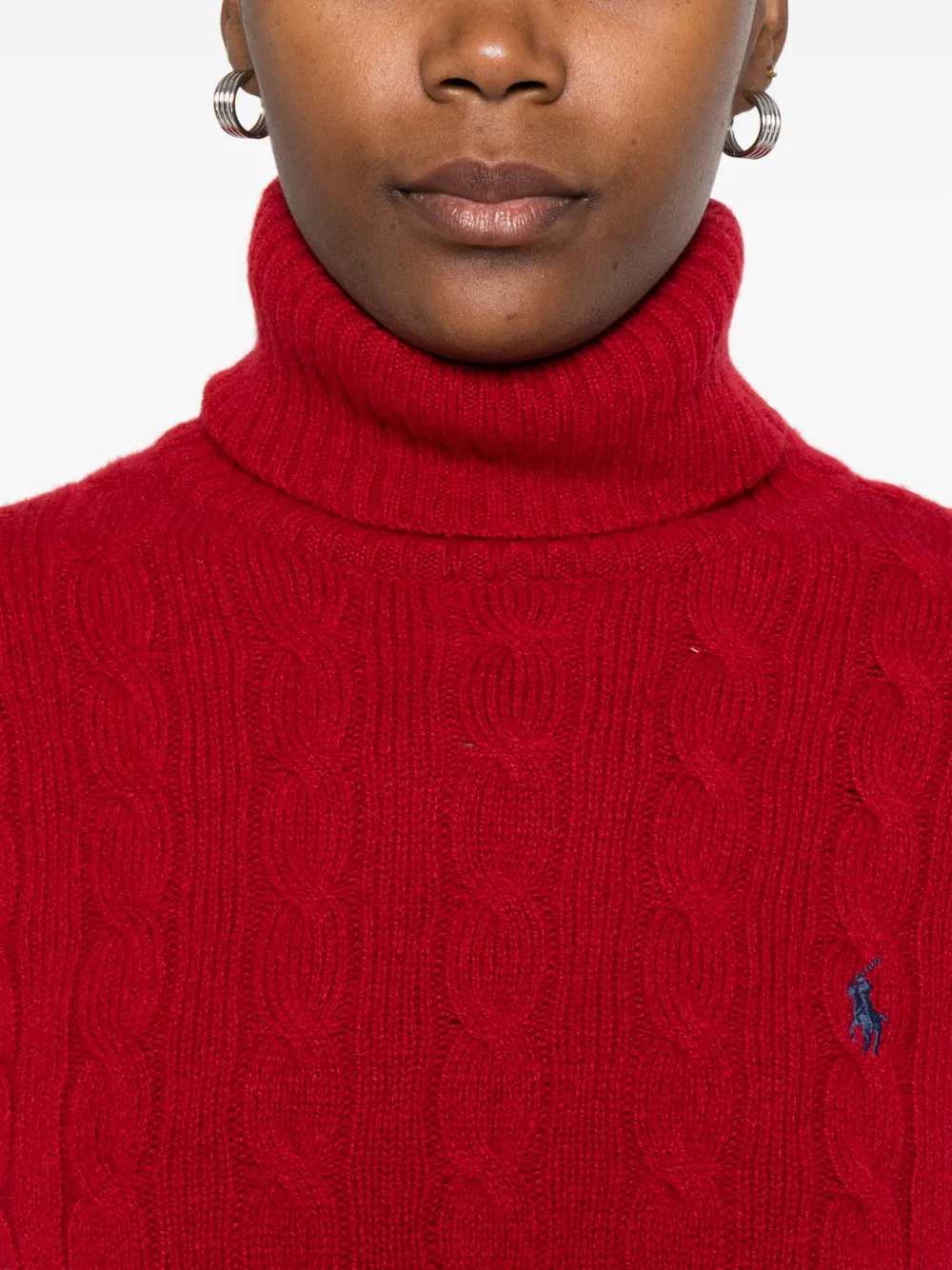 Polo Ralph Lauren Red Wool Blend Sweater In Red