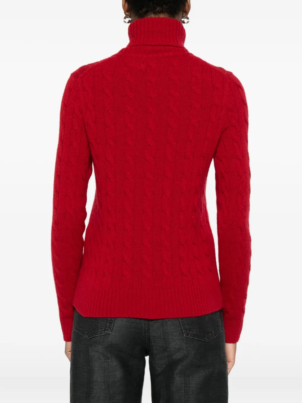 Polo Ralph Lauren Red Wool Blend Sweater In Red