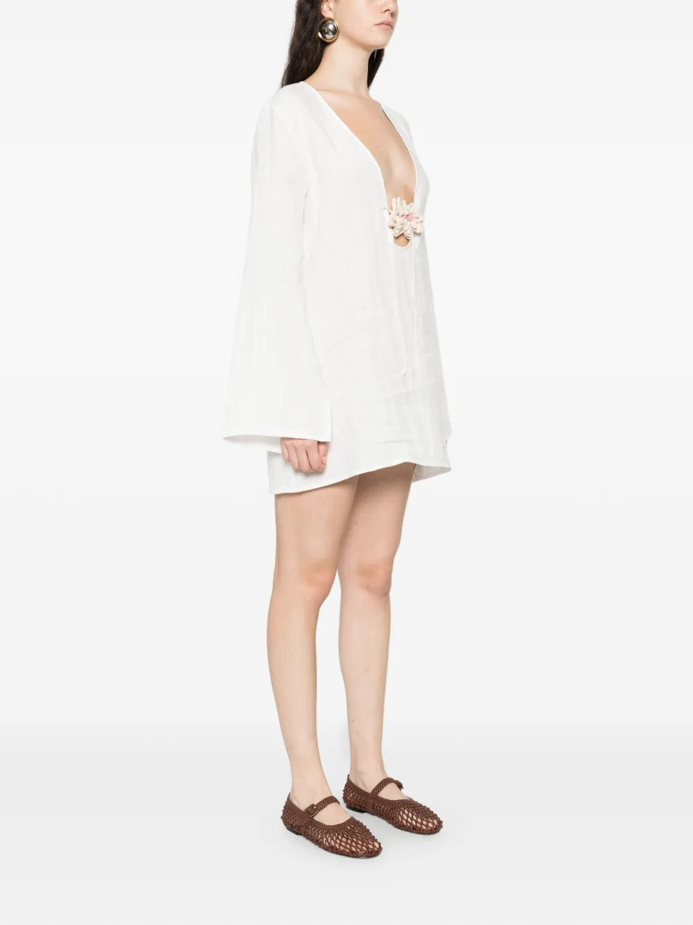 Occleus Belinda Mini Dress In White