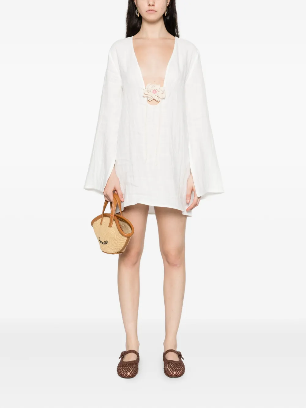 Occleus Belinda Mini Dress In White