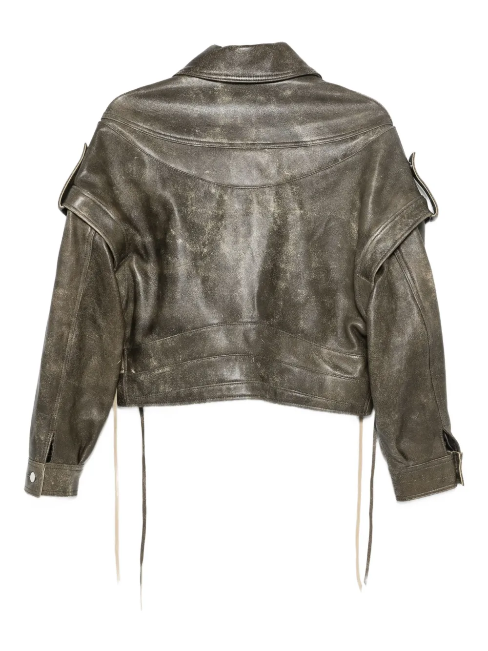 Manokhi asymmetric leather jacket | Leather Jackets | Image 2