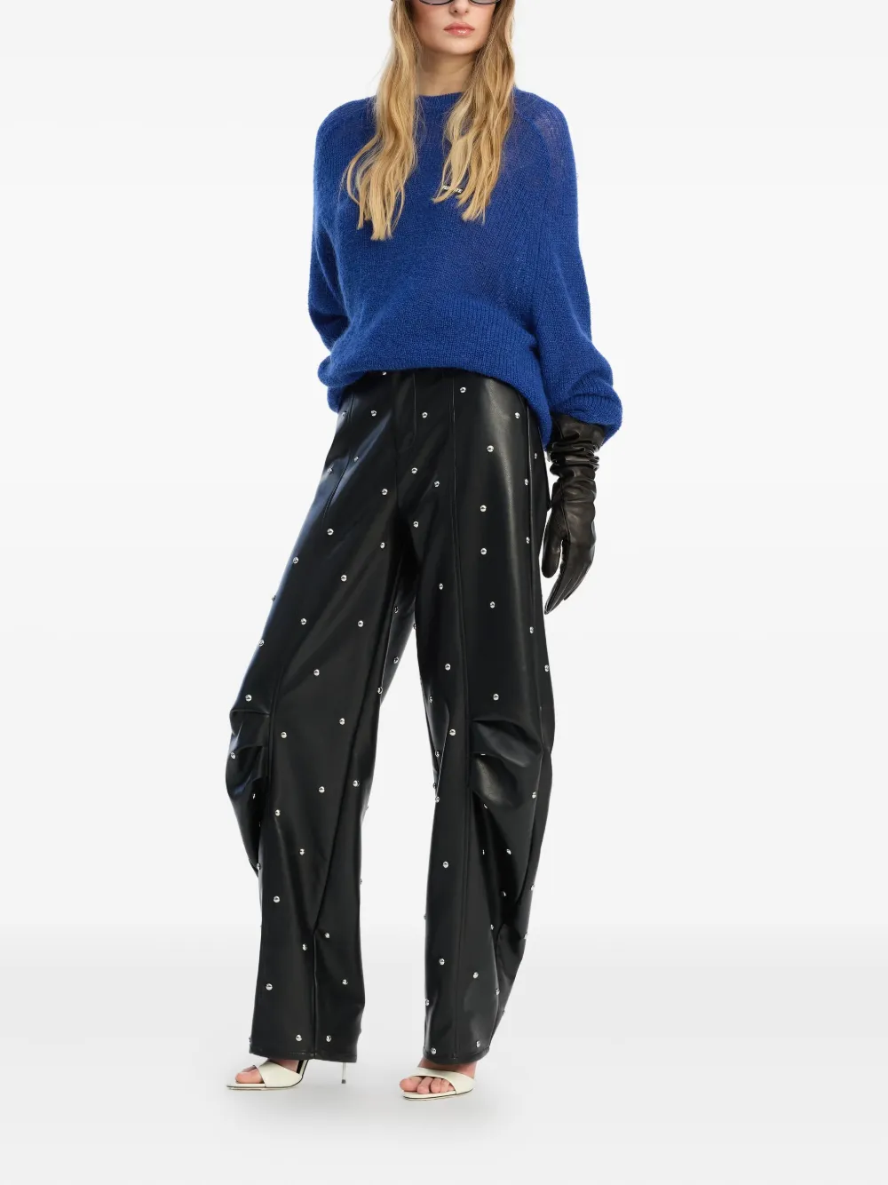 ROTATE BIRGER CHRISTENSEN logo-patch sweater | Knitted Sweaters | Image 2