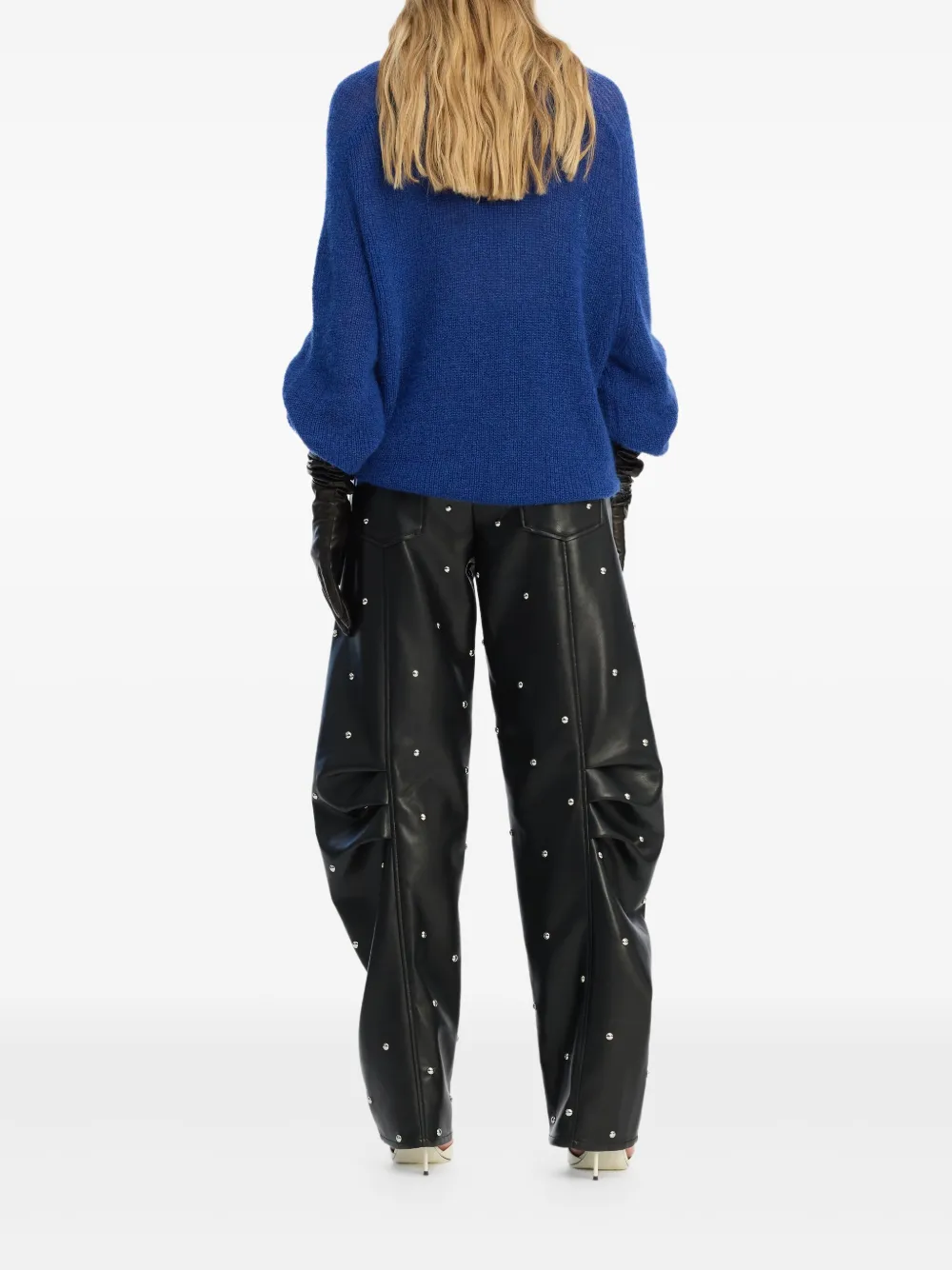 ROTATE BIRGER CHRISTENSEN logo-patch sweater | Knitted Sweaters | Image 2
