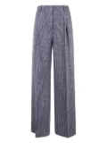 Liviana Conti Arthur houndstooth-pattern pleated trousers - Grey