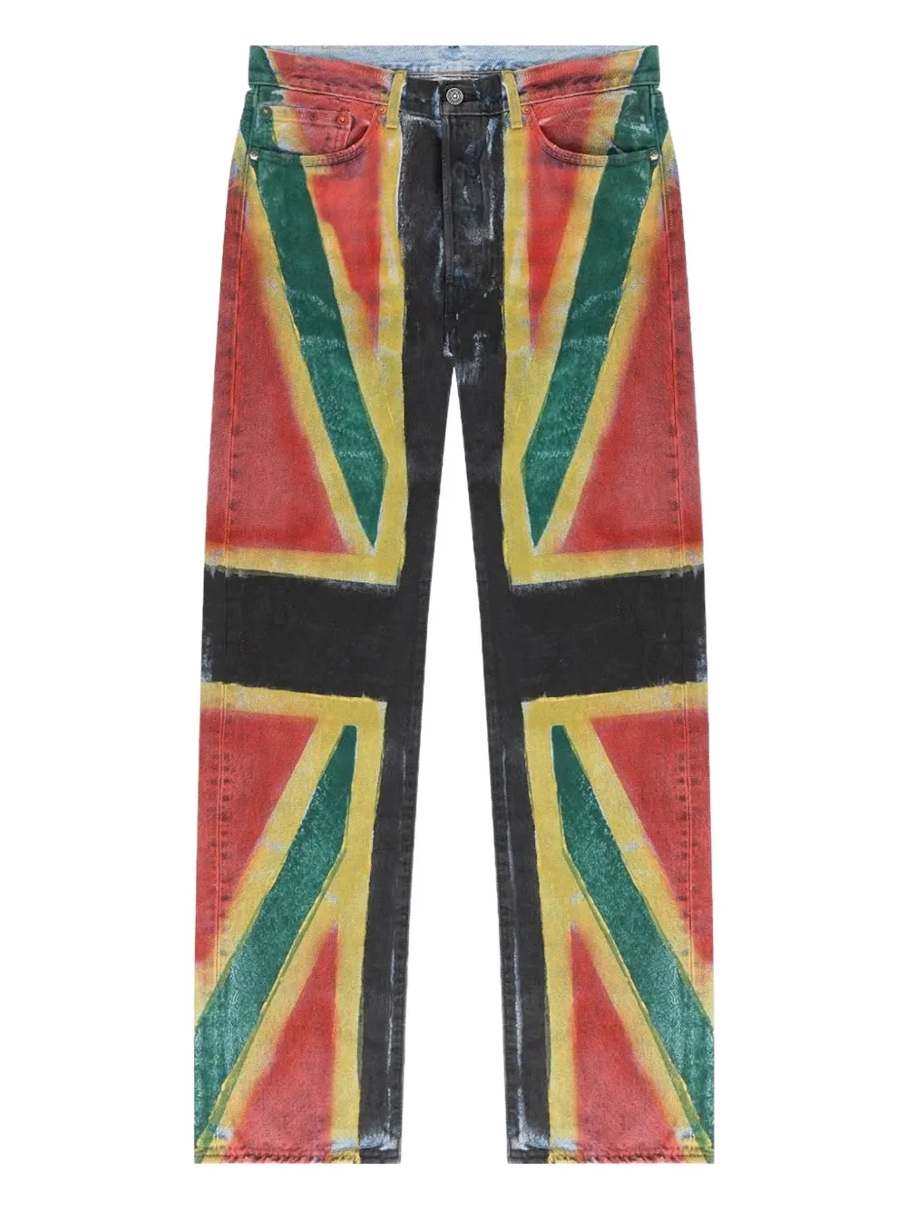Denim Tears Union Jack straight-leg jeans | Black | Image 1