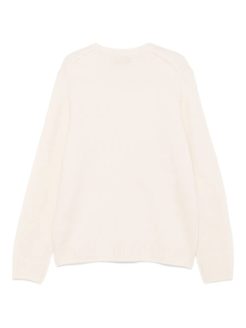 Polo Ralph Lauren Trui met geborduurd logo en ronde hals Wit