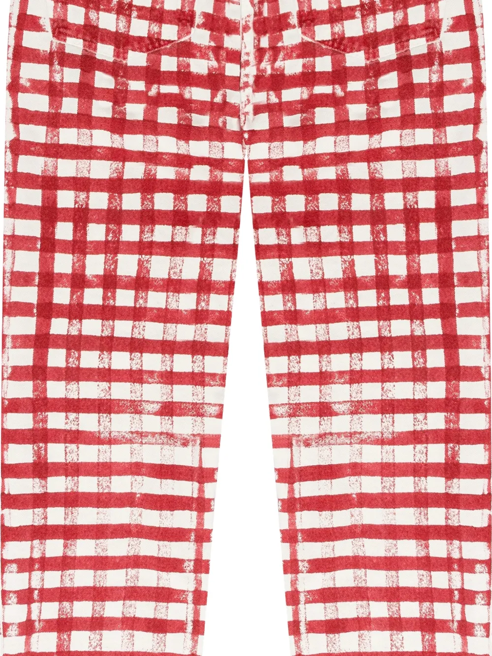 Denim Tears 501 geruite broek Rood