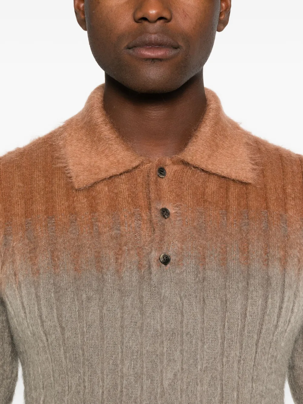 FENDI Poloshirt met kleurverloop Grijs