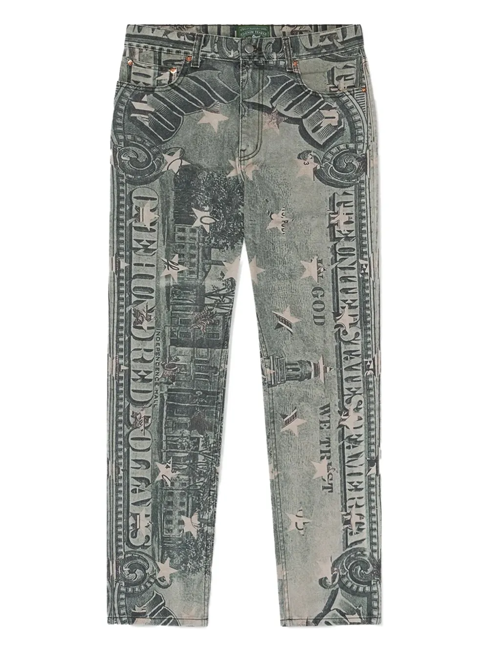 Denim Tears C.R.E.A.M printed jeans - ブルー Denim Tears C.R.E.A.M printed jeans - ブルー