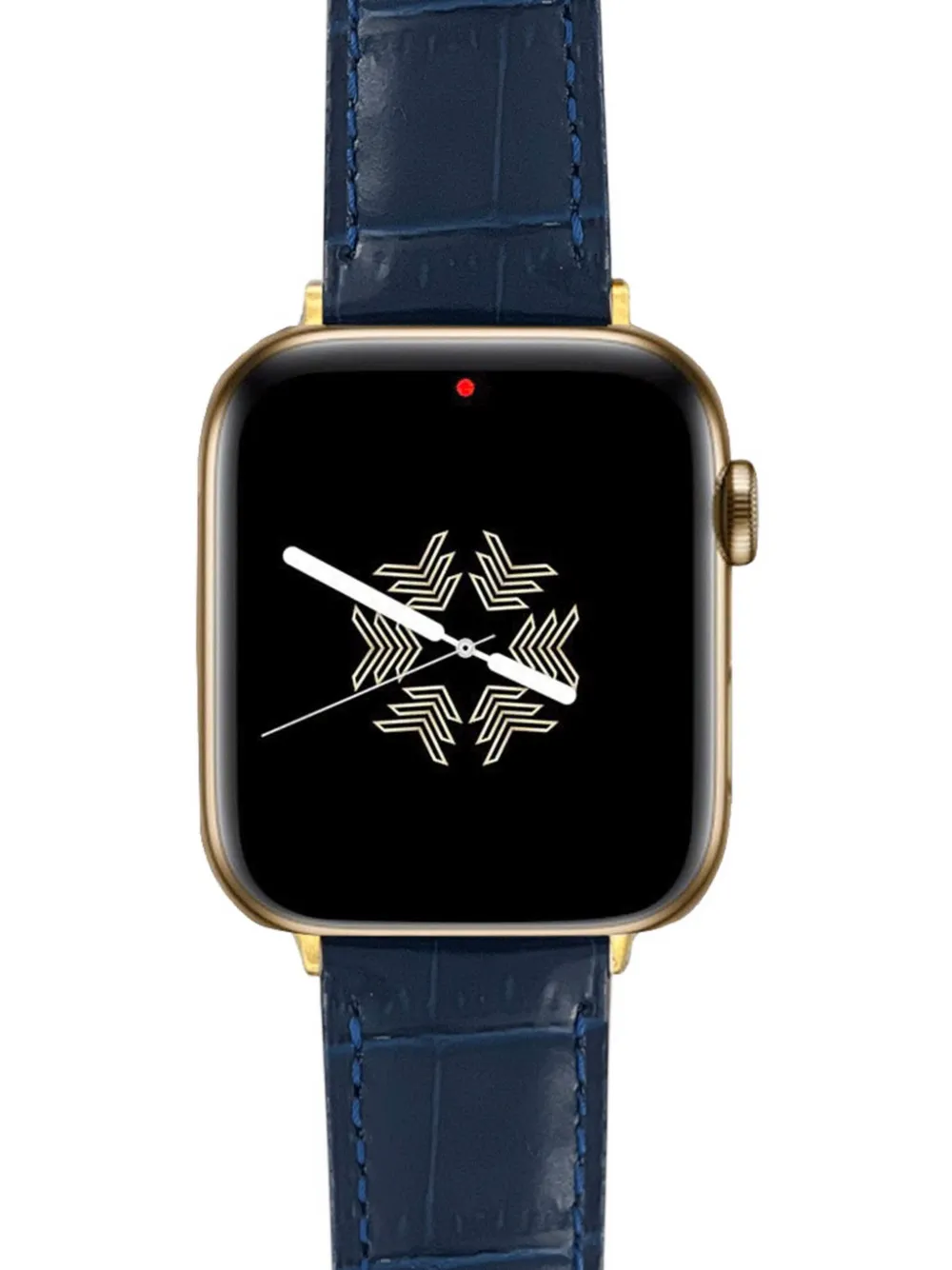 Velante Leather Apple Watch Strap In Brown