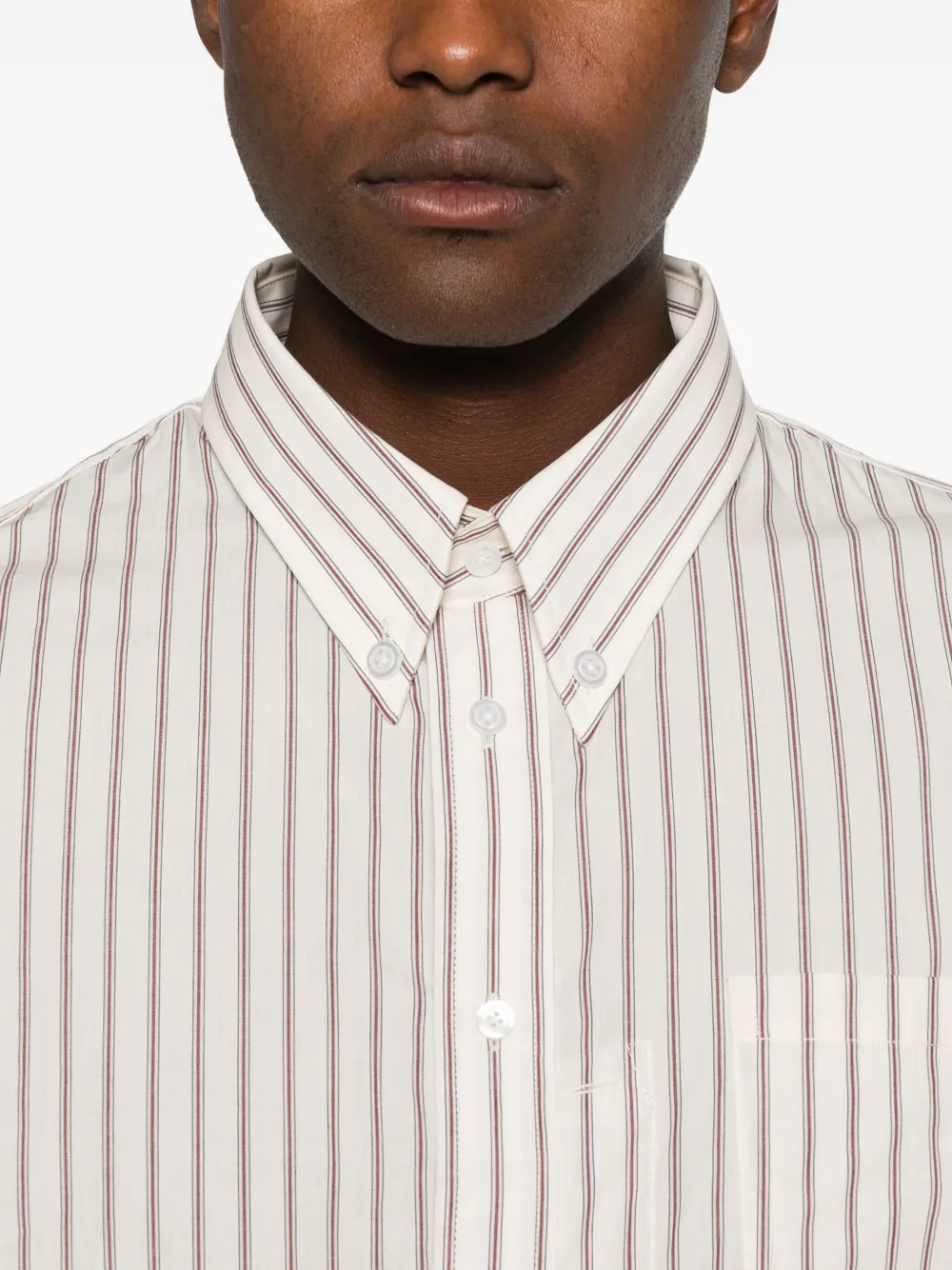 Willy Chavarria Striped Shirt In Neutral