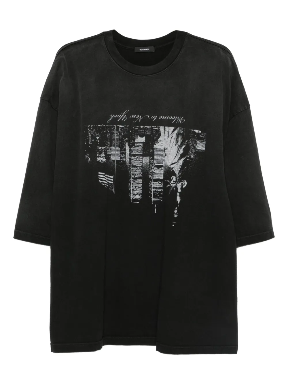 Willy Chavarria playera Welcome To NY | negro | Image 1