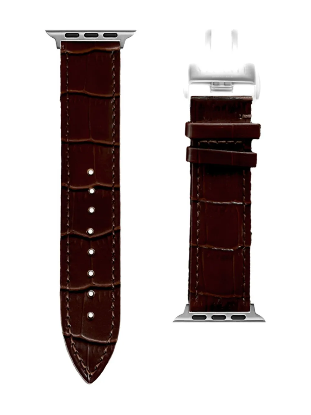 VELANTE leather Apple watch strap | Brown | Image 1