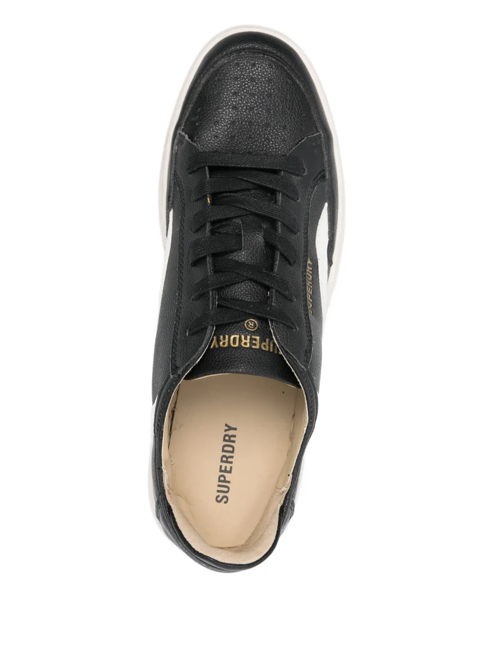 Superdry Basket Sneakers In Black