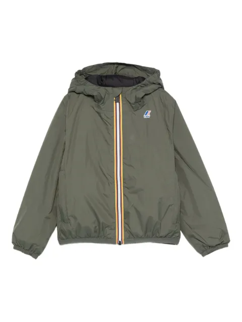K Way Kids hooded zip-front jacket
