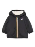 K Way Kids hooded fleece-lined jacket - Black