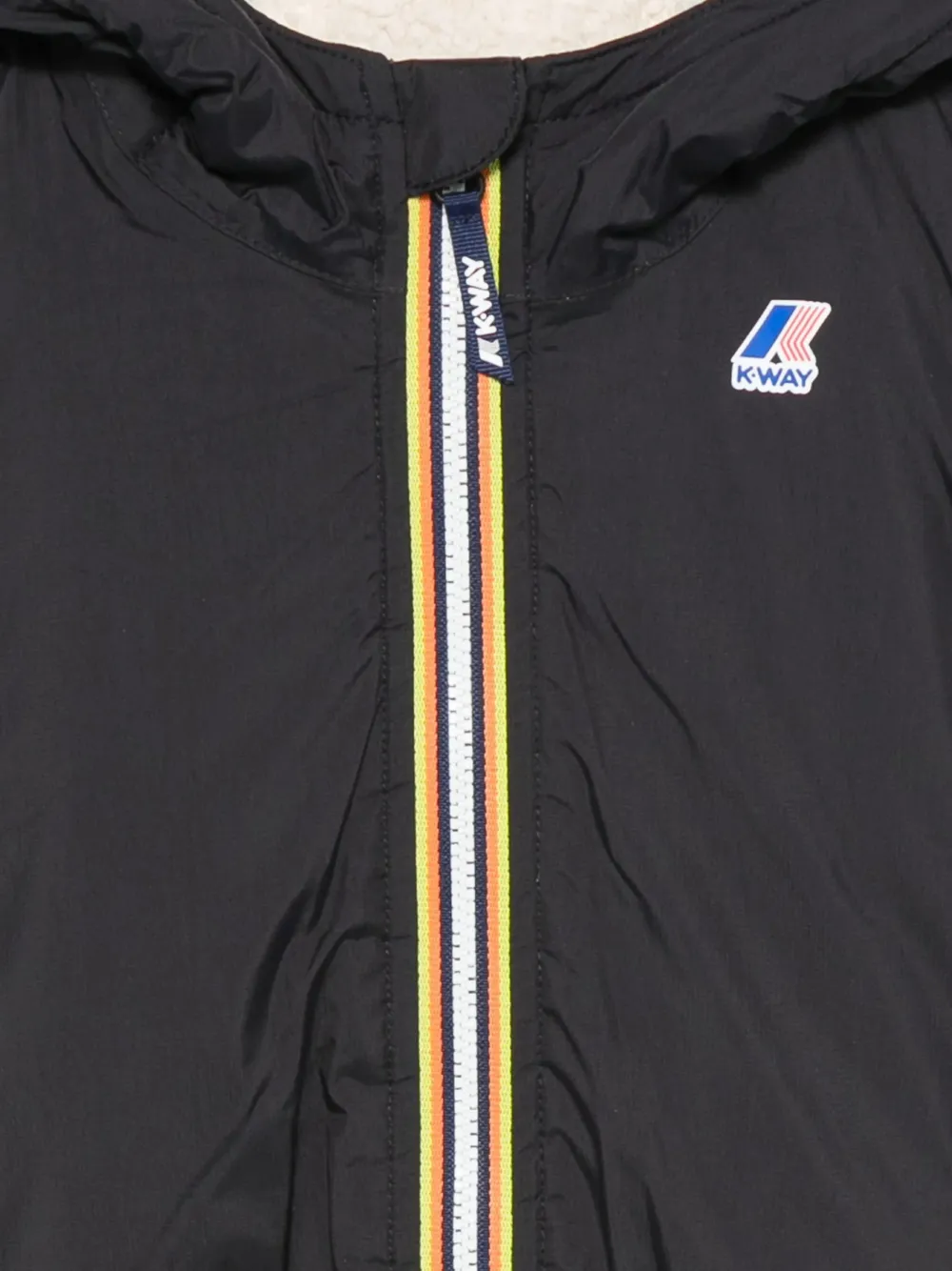 K Way Kids Fleece jack met capuchon Zwart