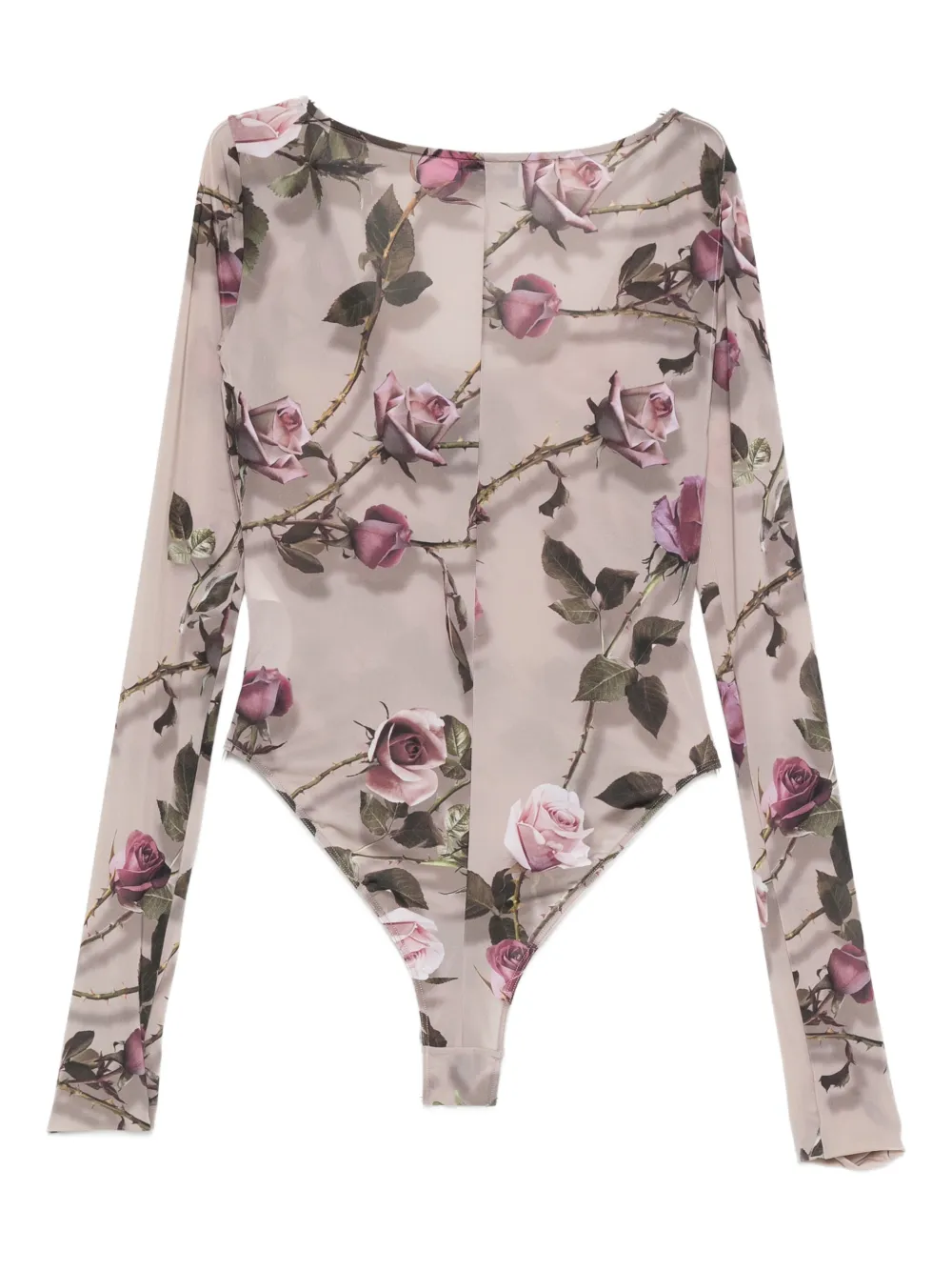 Blumarine floral-print body - Grijs