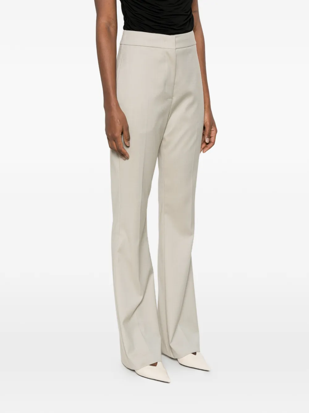  Erika Cavallini Flared Trousers - Neutrals 