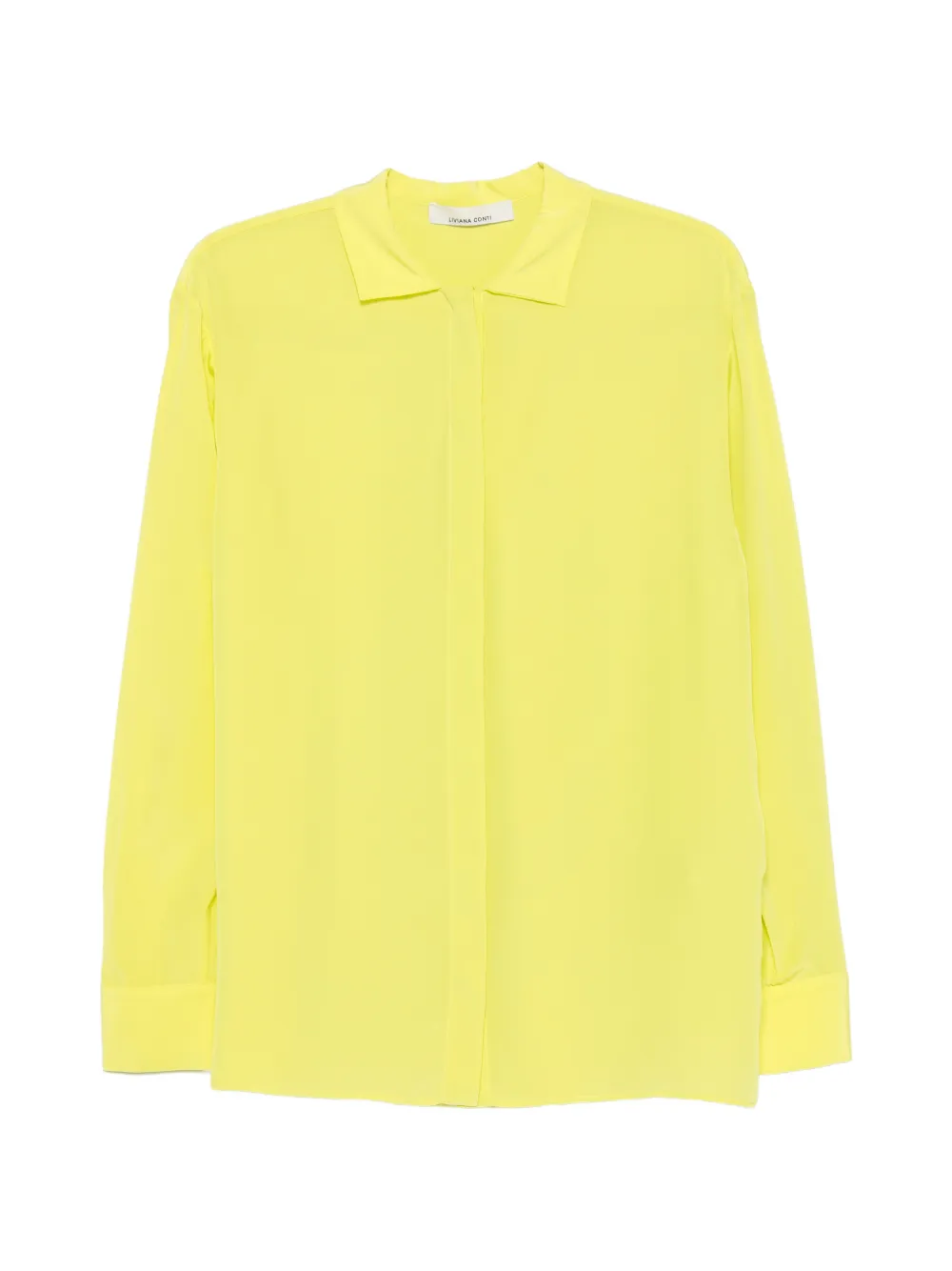 Liviana Conti buttoned long-sleeve shirt - Verde