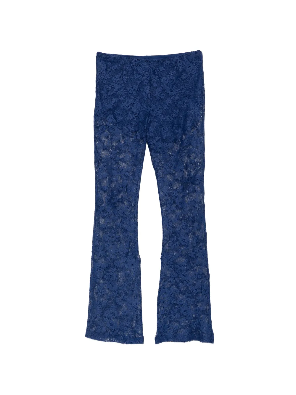 Blugirl Flared broek met logoplakkaat Blauw