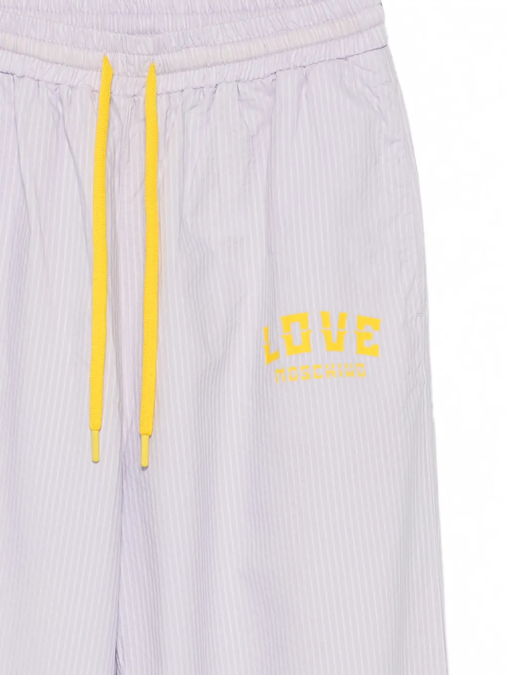 Love Moschino Broek met logoprint Paars