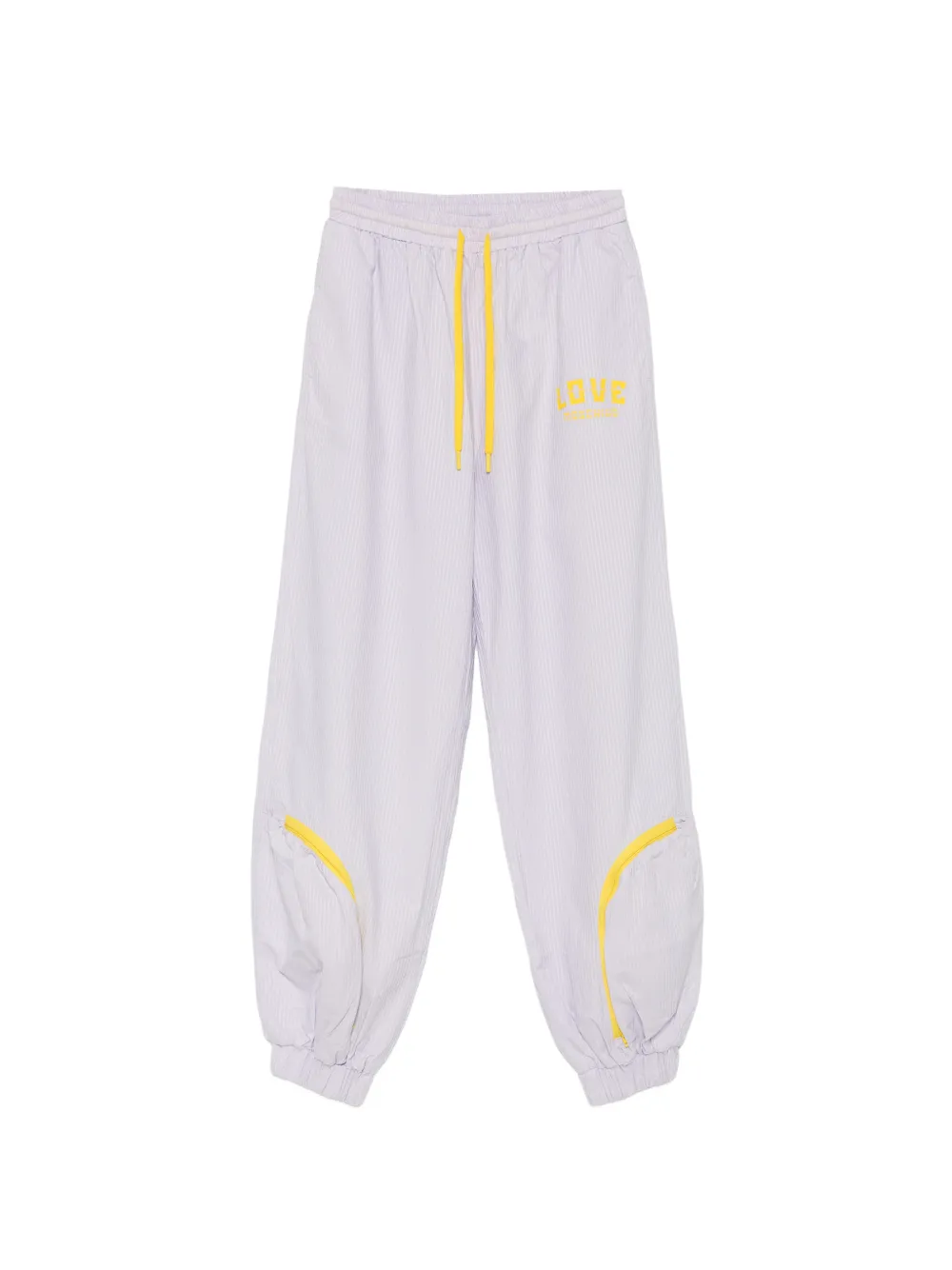 Love Moschino logo-print trousers - Viola