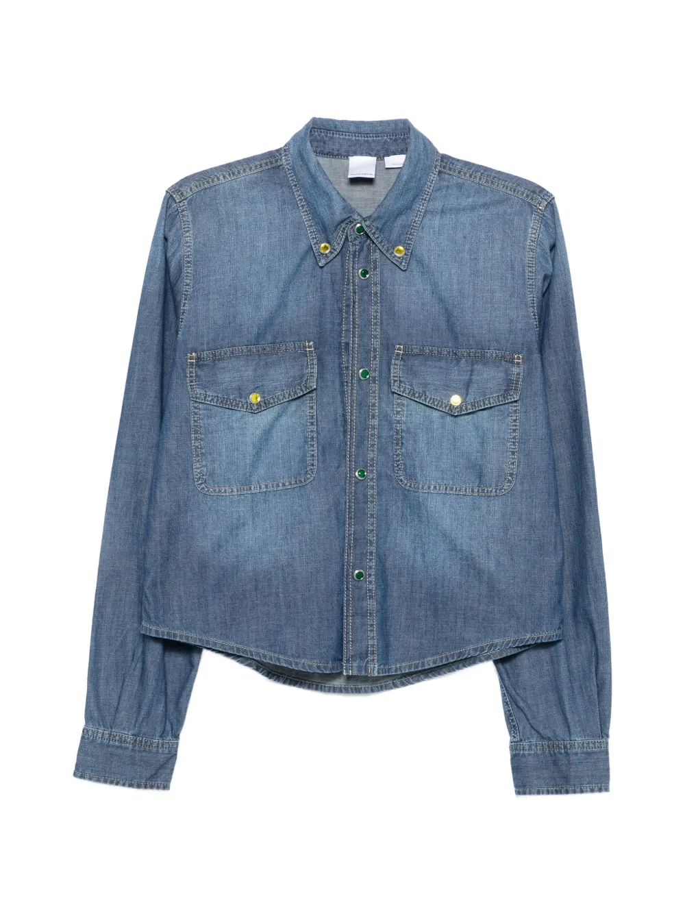 PINKO Scherma pocket button shirt - Blau