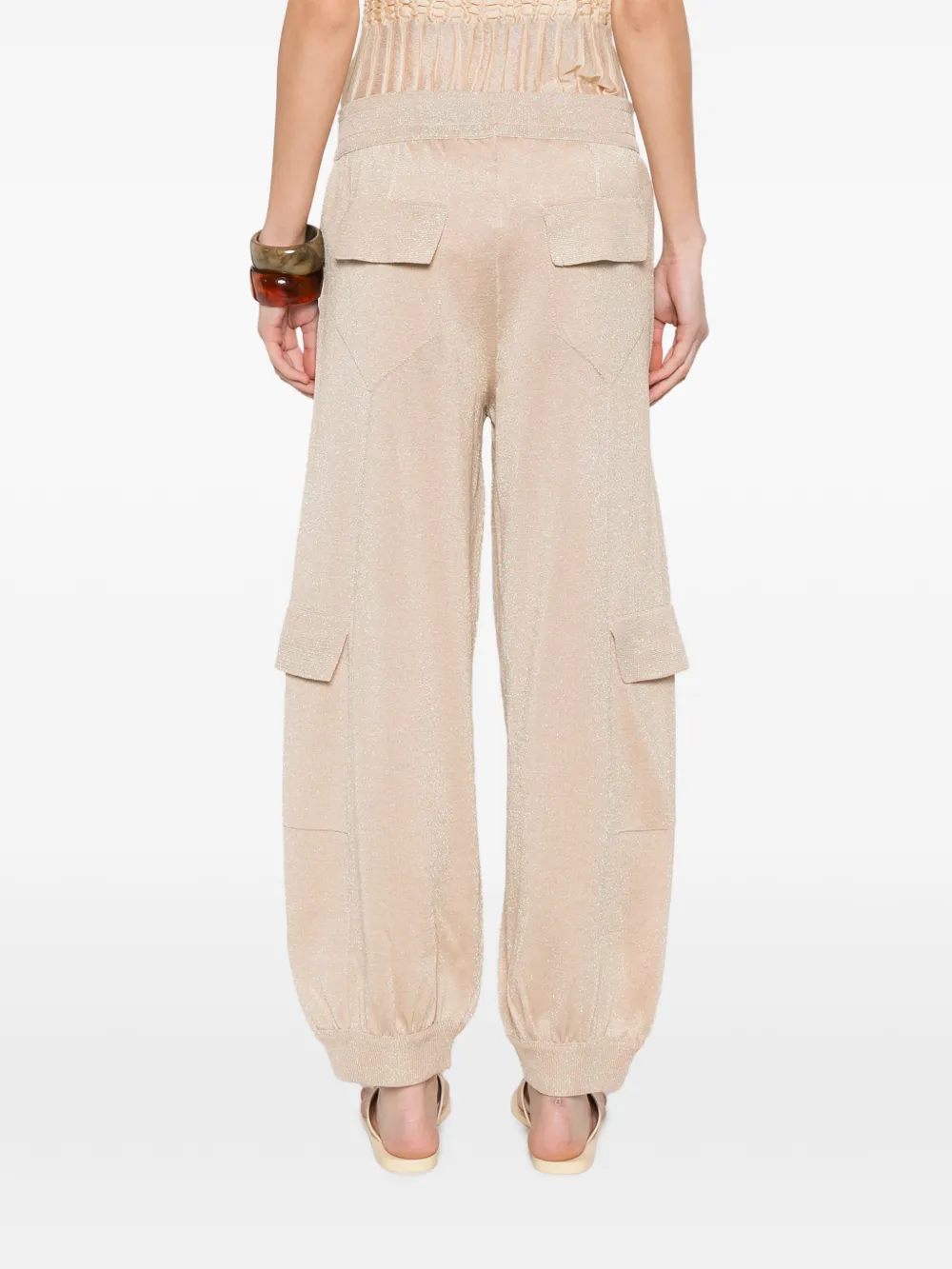 Circus Hotel Broek met opgestikte zak Beige