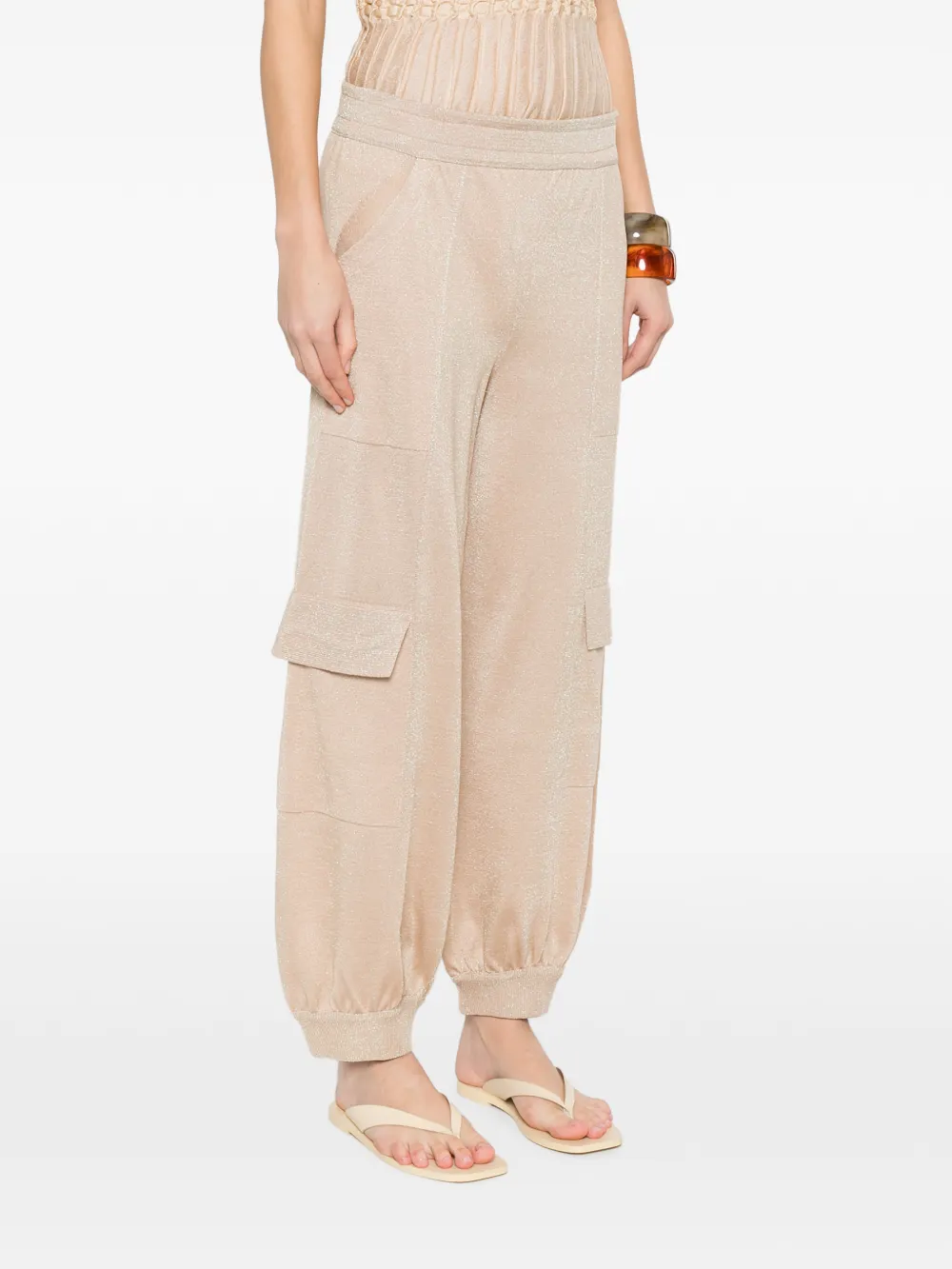  Circus Hotel Patch Pocket Trousers - Neutrals 