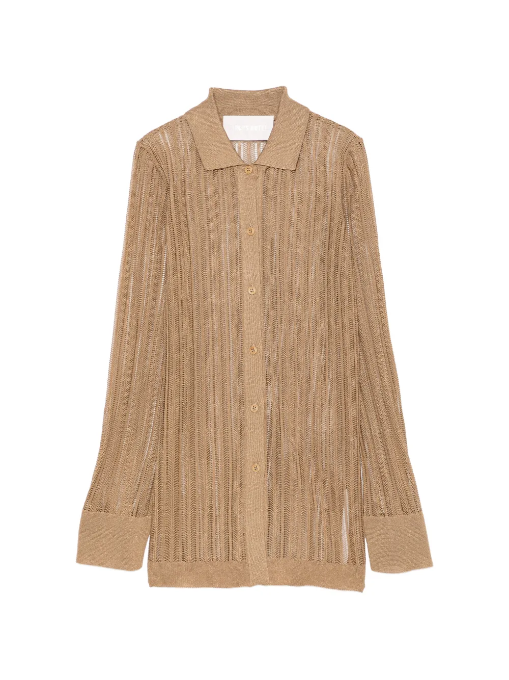 Circus Hotel open-knit cardigan - Toni neutri