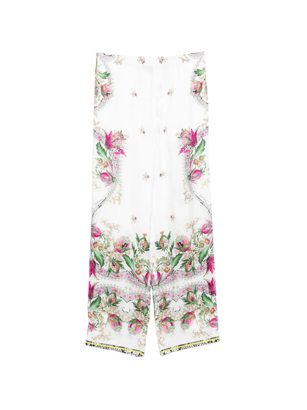 Just Cavalli floral palazzo pants - Bianco