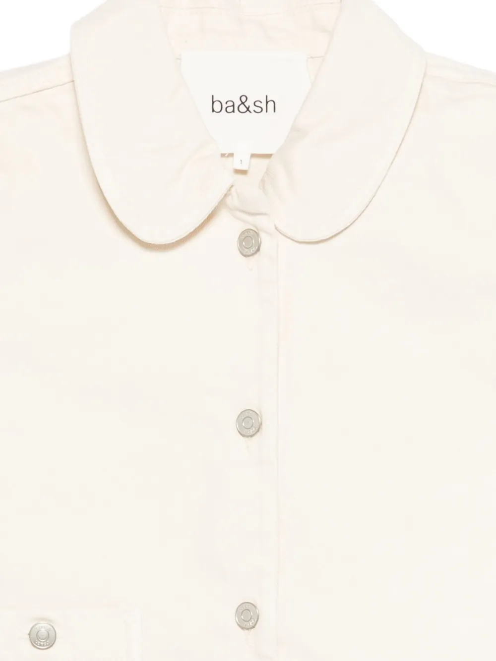 Ba&Sh Etiny jack met Peter Pan-kraag en zak Beige