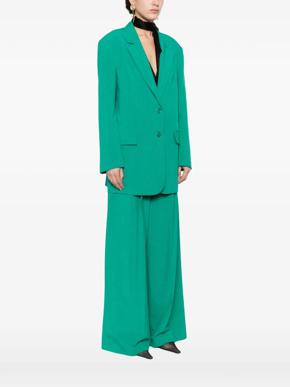  Simona Corsellini Buttoned Blazer - Green 